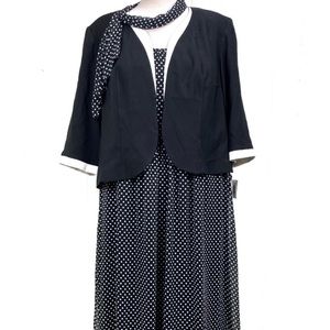 NWT Le Bos 2-Piece Dress & Jacket Set 24W